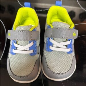 Kids Gray and Blue Sneakers